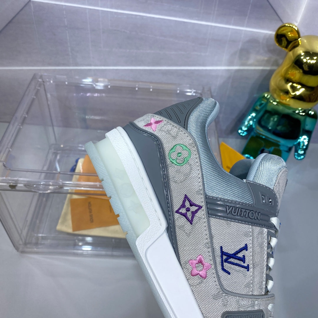 Louis Vuitton LV Trainer Sneaker - Grey/White Multicolor Monogram