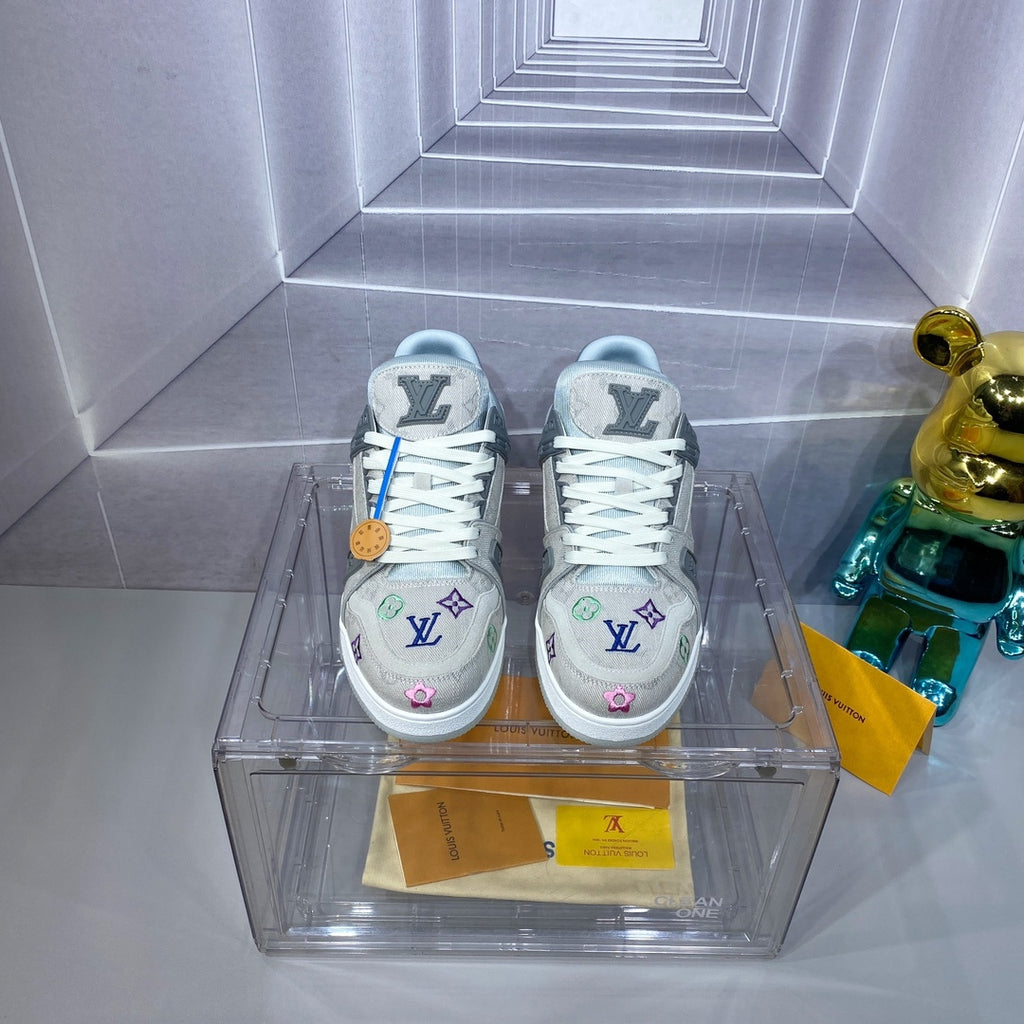 Louis Vuitton LV Trainer Sneaker - Grey/White Multicolor Monogram