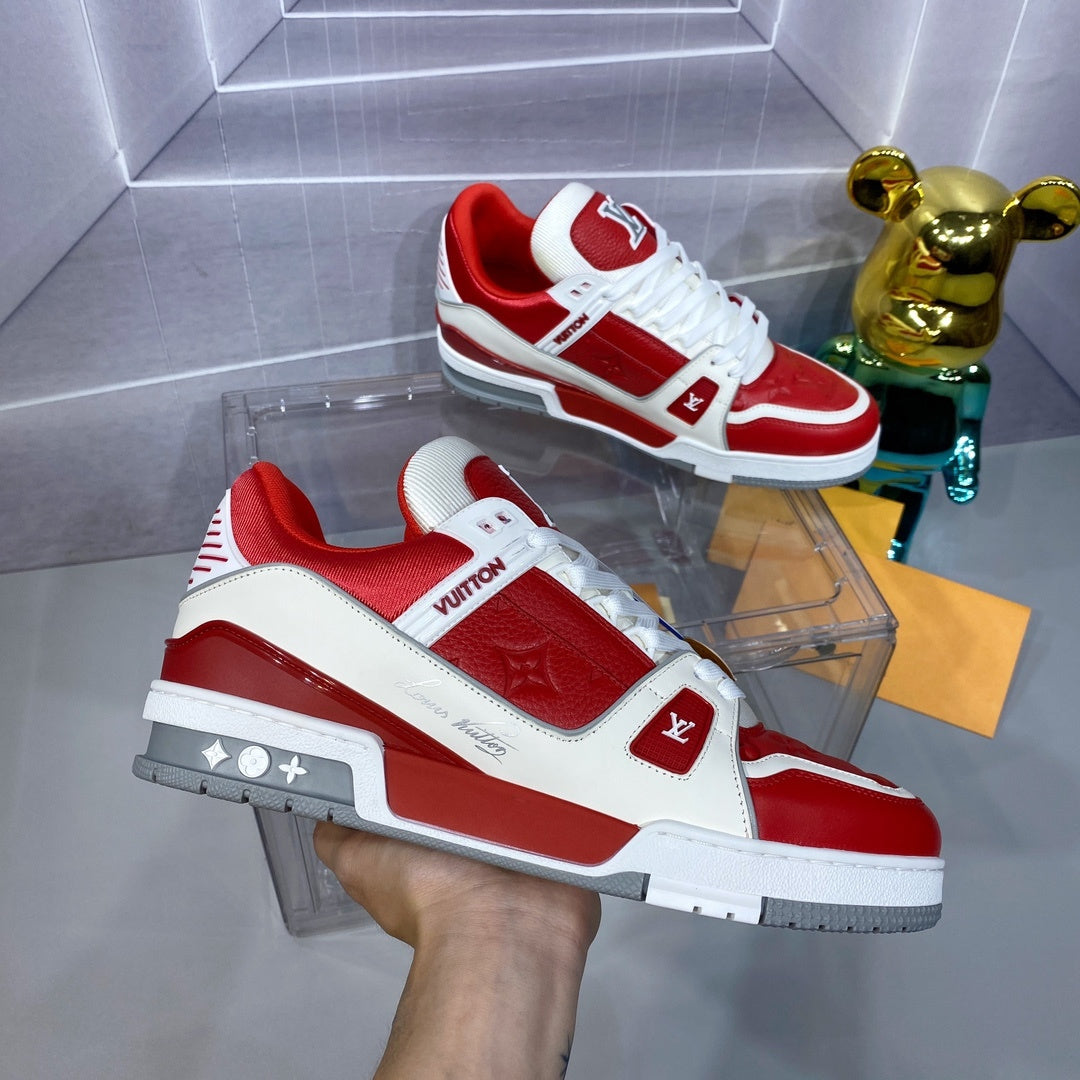 Louis Vuitton LV Trainer Sneaker - Red/White
