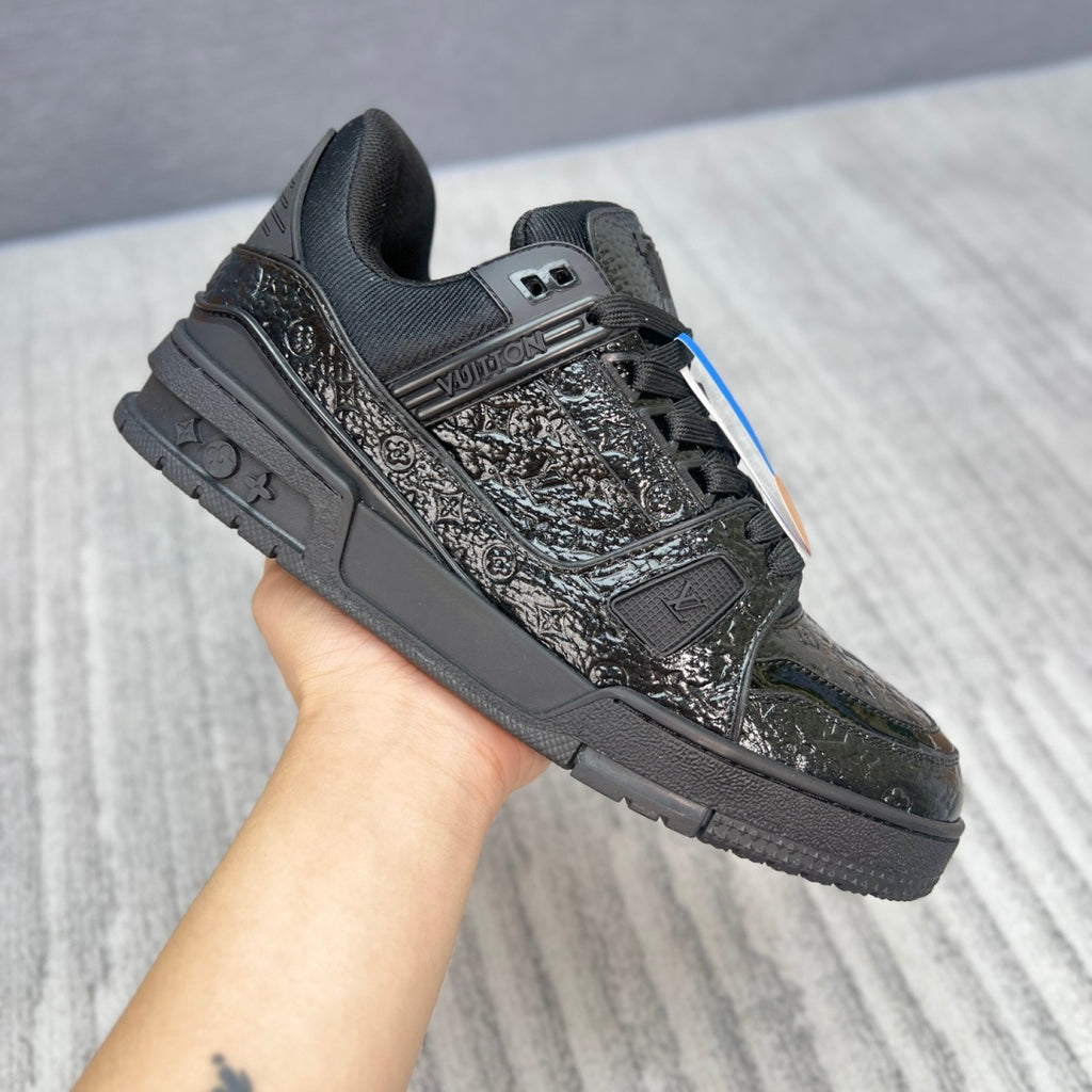 Louis Vuitton LV Trainer Sneaker - All Black Patent
