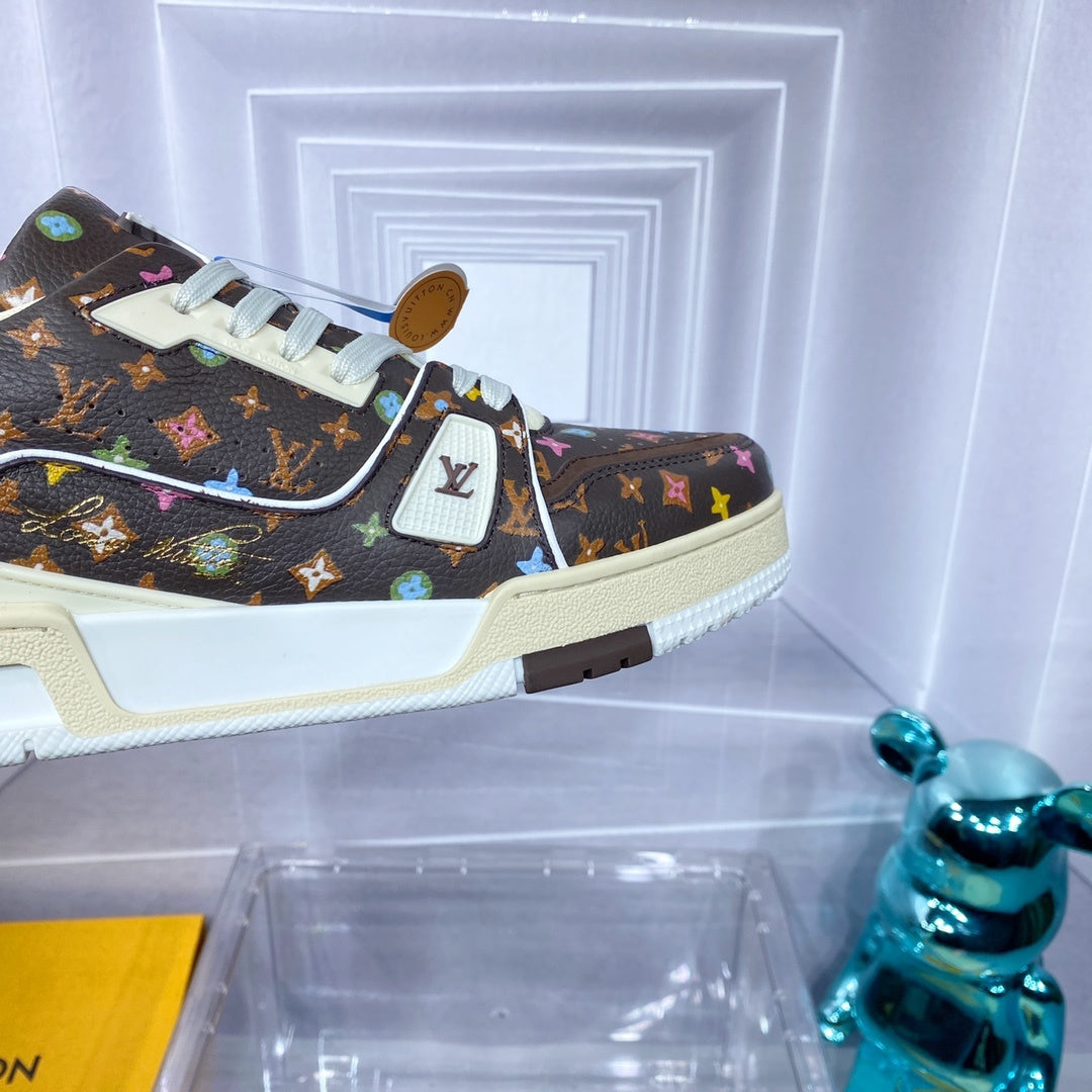 Louis Vuitton LV Trainer Sneaker - Brown/Cream Multicolor Monogram