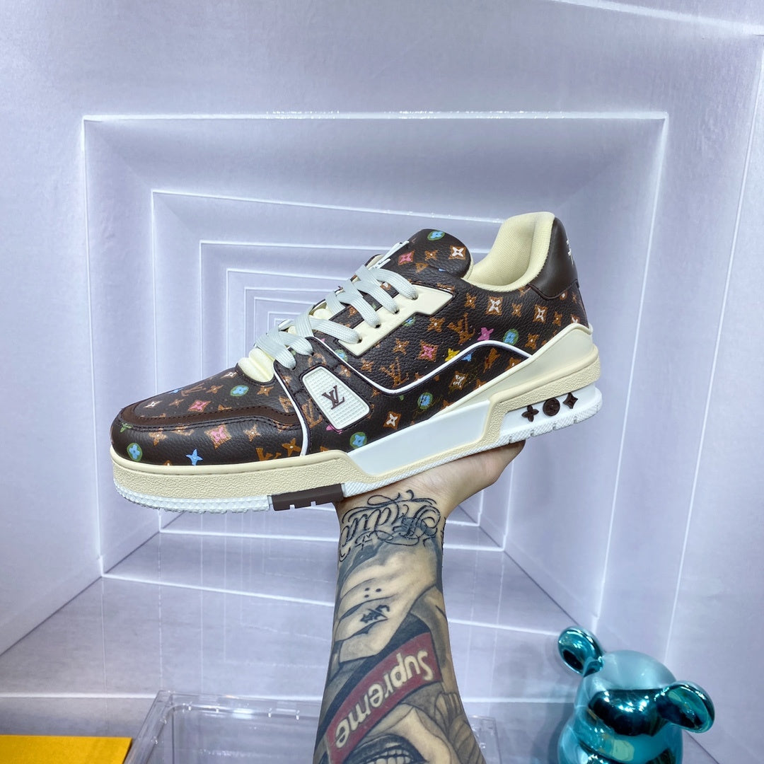 Louis Vuitton LV Trainer Sneaker - Brown/Cream Multicolor Monogram
