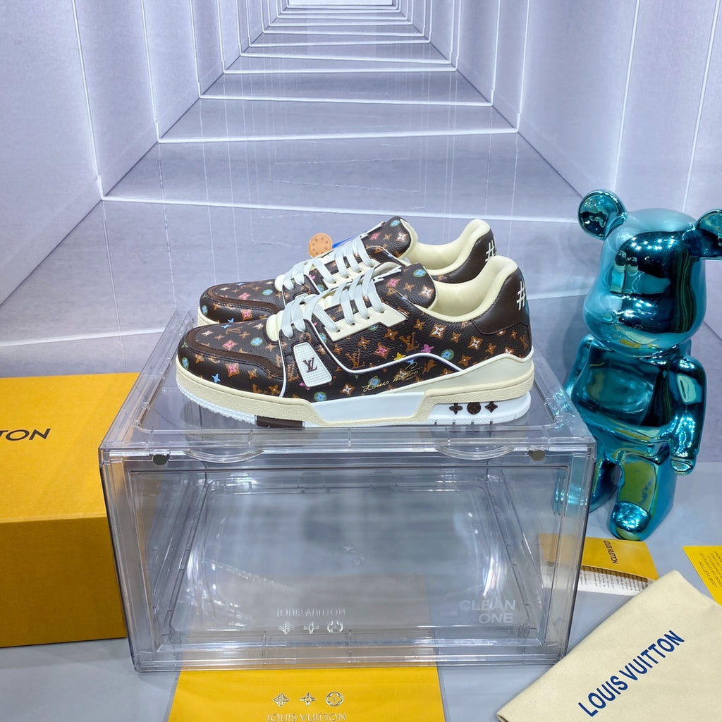 Louis Vuitton LV Trainer Sneaker - Brown/Cream Multicolor Monogram