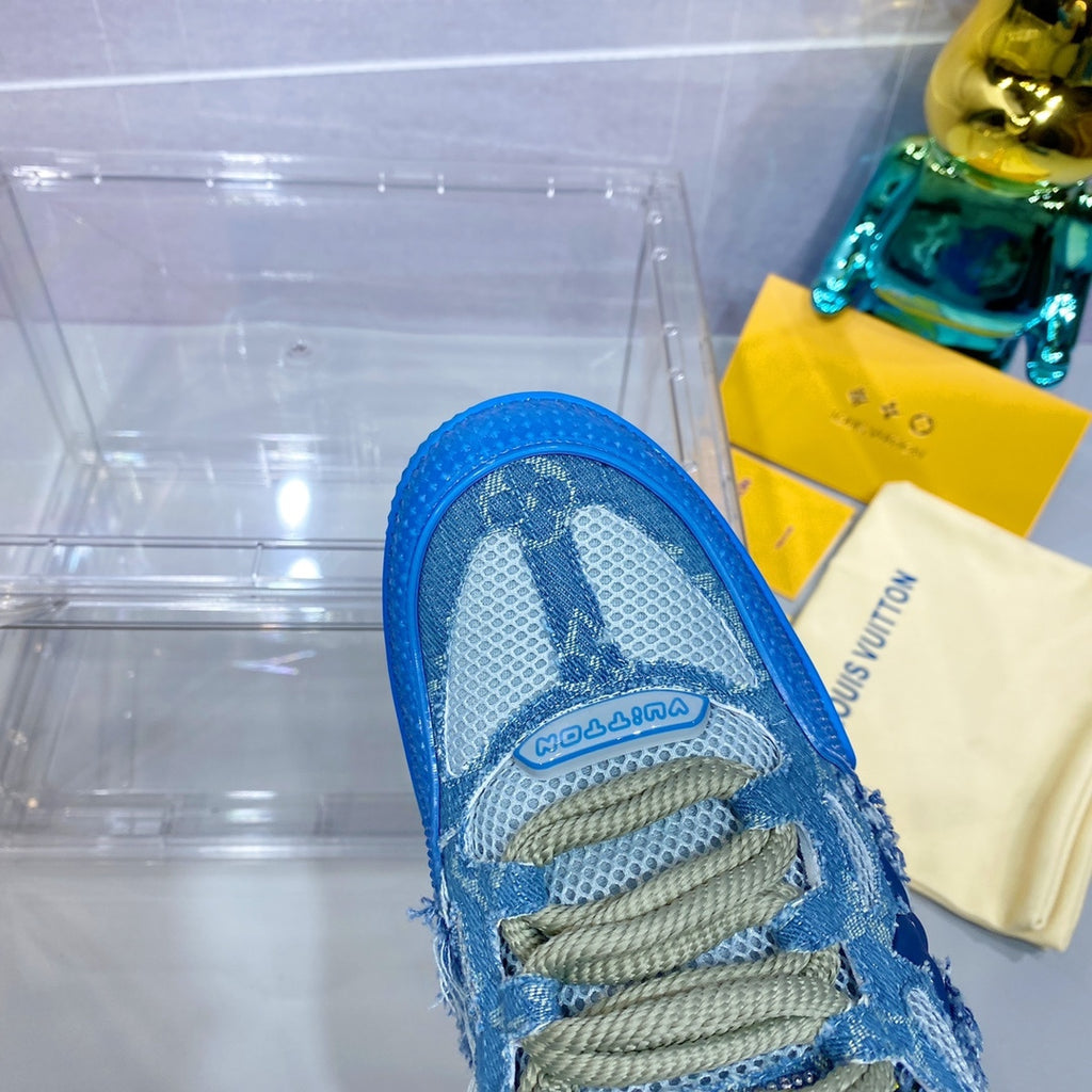 Louis Vuitton LV Ollie Sneaker - Blue Denim Paisley