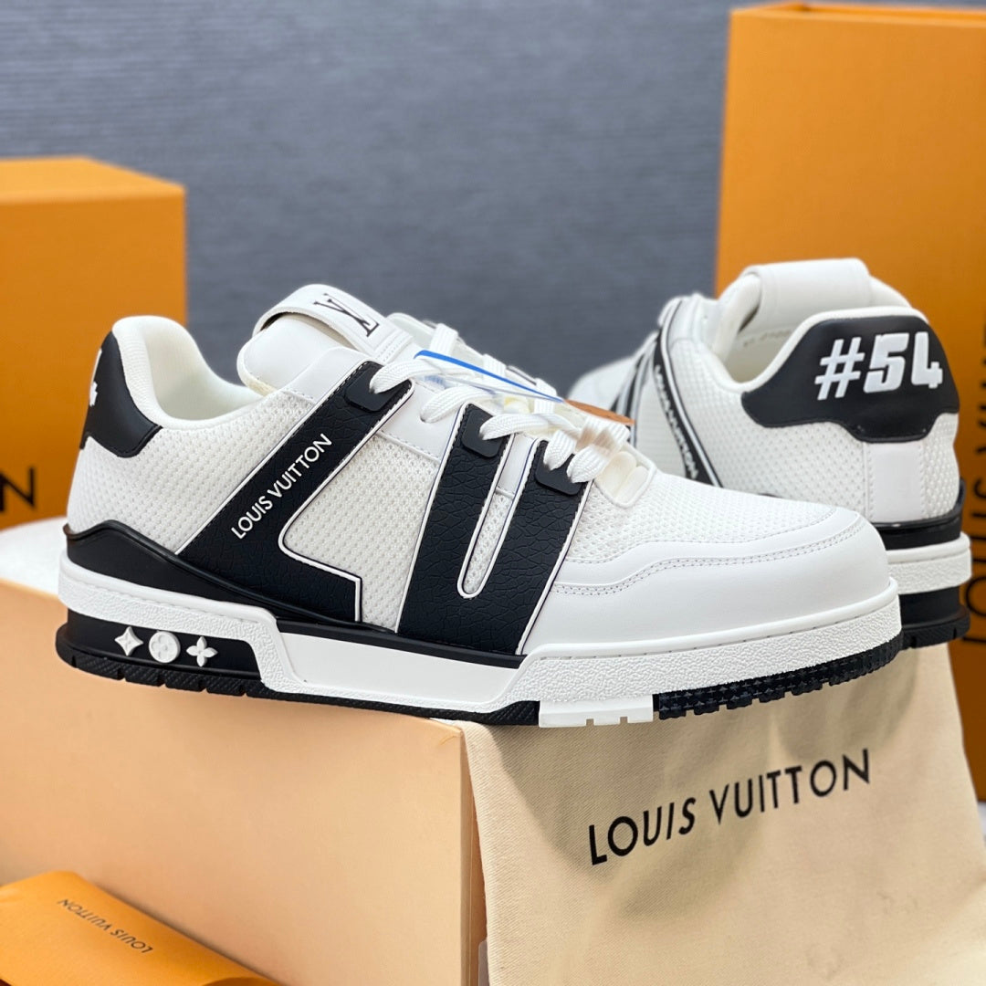Louis Vuitton LV Trainer Sneaker - White/Black #54