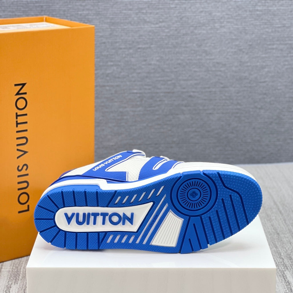 Louis Vuitton LV Trainer Sneaker - White/Royal Blue #54