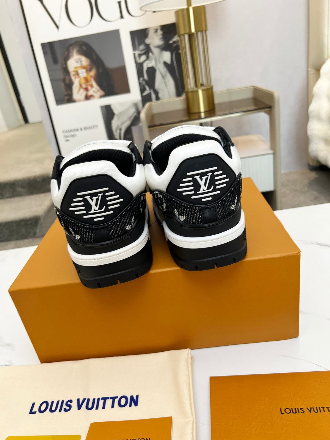Louis Vuitton LV Trainer Sneaker - Black/White Monogram