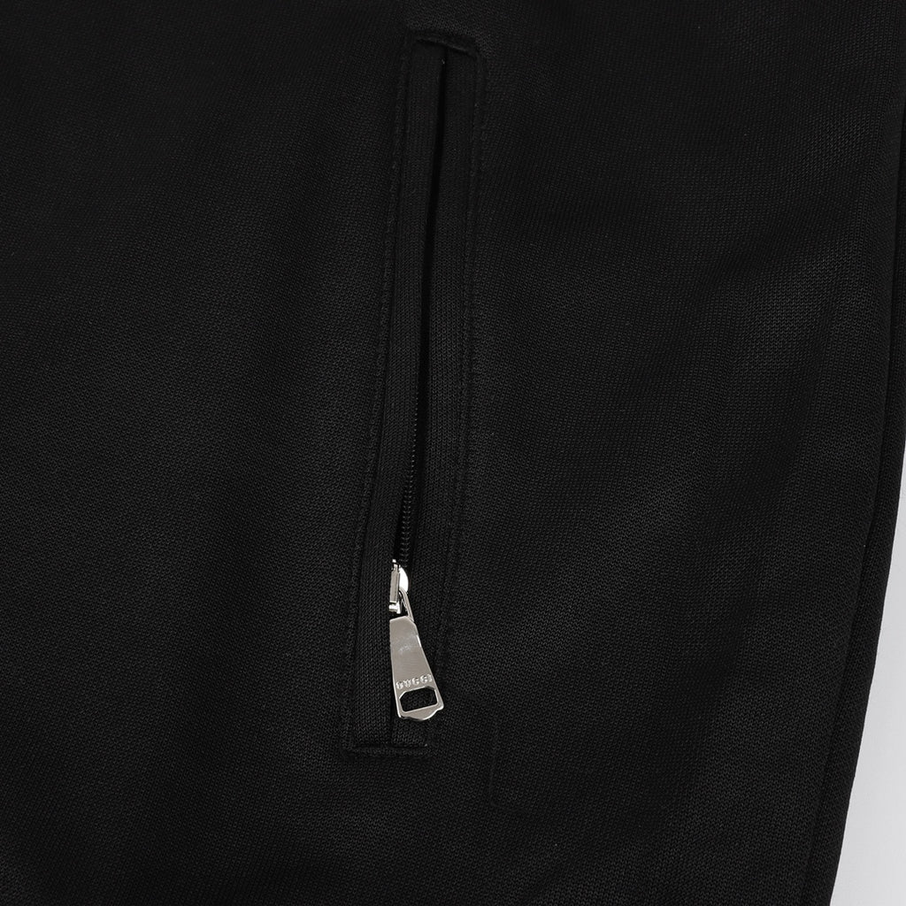 Gucci GG Jacquard Tape Raglan Zip-Up Sweatshirt — Black/Cream