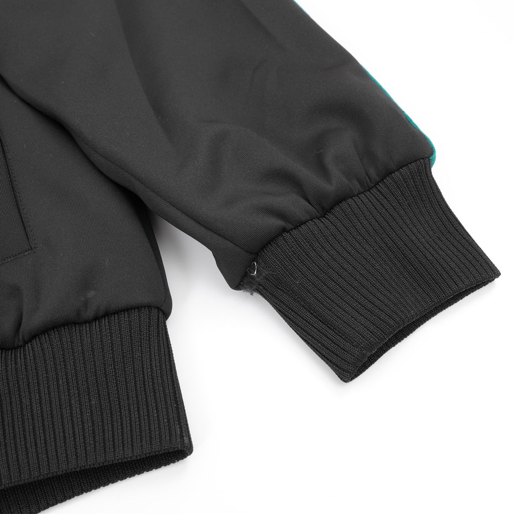 Gucci Interlocking GG Rubber Patch Web Stripe Zip-Up Track Jacket — Black