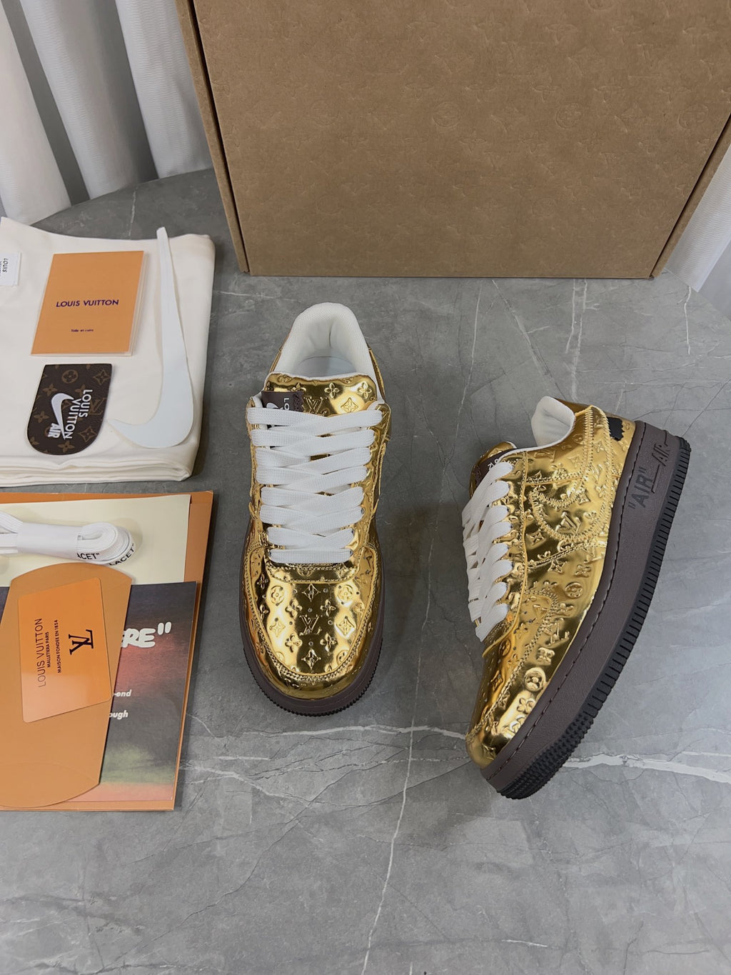 Louis Vuitton Rivoli High-Top Sneaker - White Damier Azur Graffiti