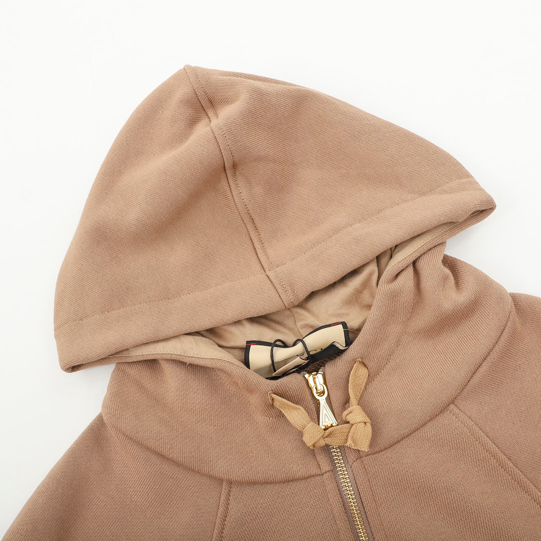 Gucci Web Stripe Logo Patch Half-Zip Hoodie