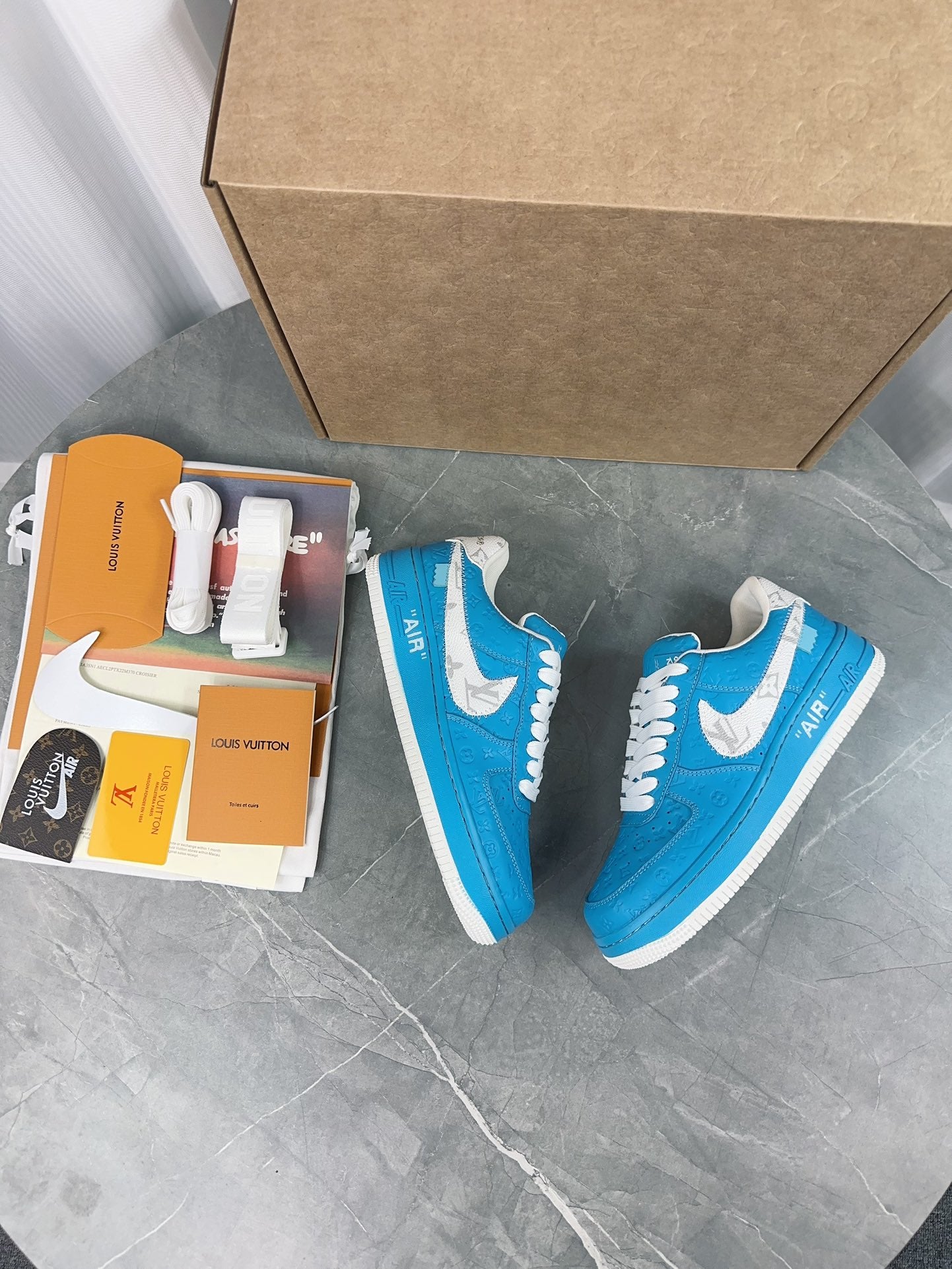 Louis Vuitton x Nike Air Force 1 Low - University Blue