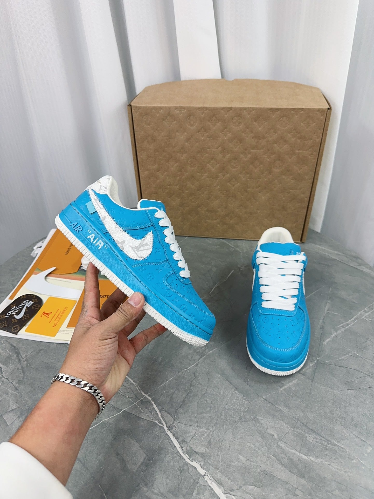Louis Vuitton x Nike Air Force 1 Low - University Blue