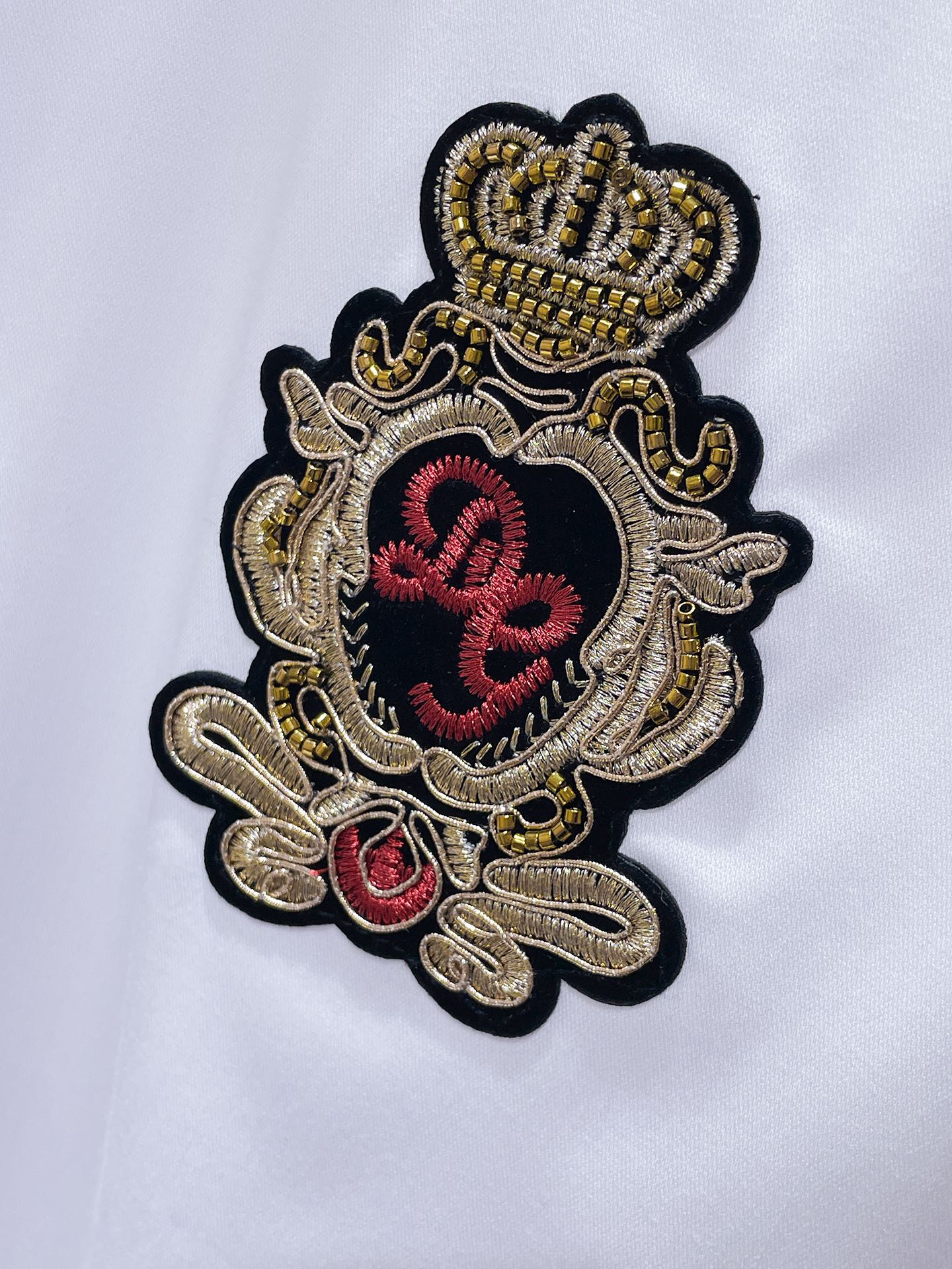 Royal Crest Embroidered Dress Shirt