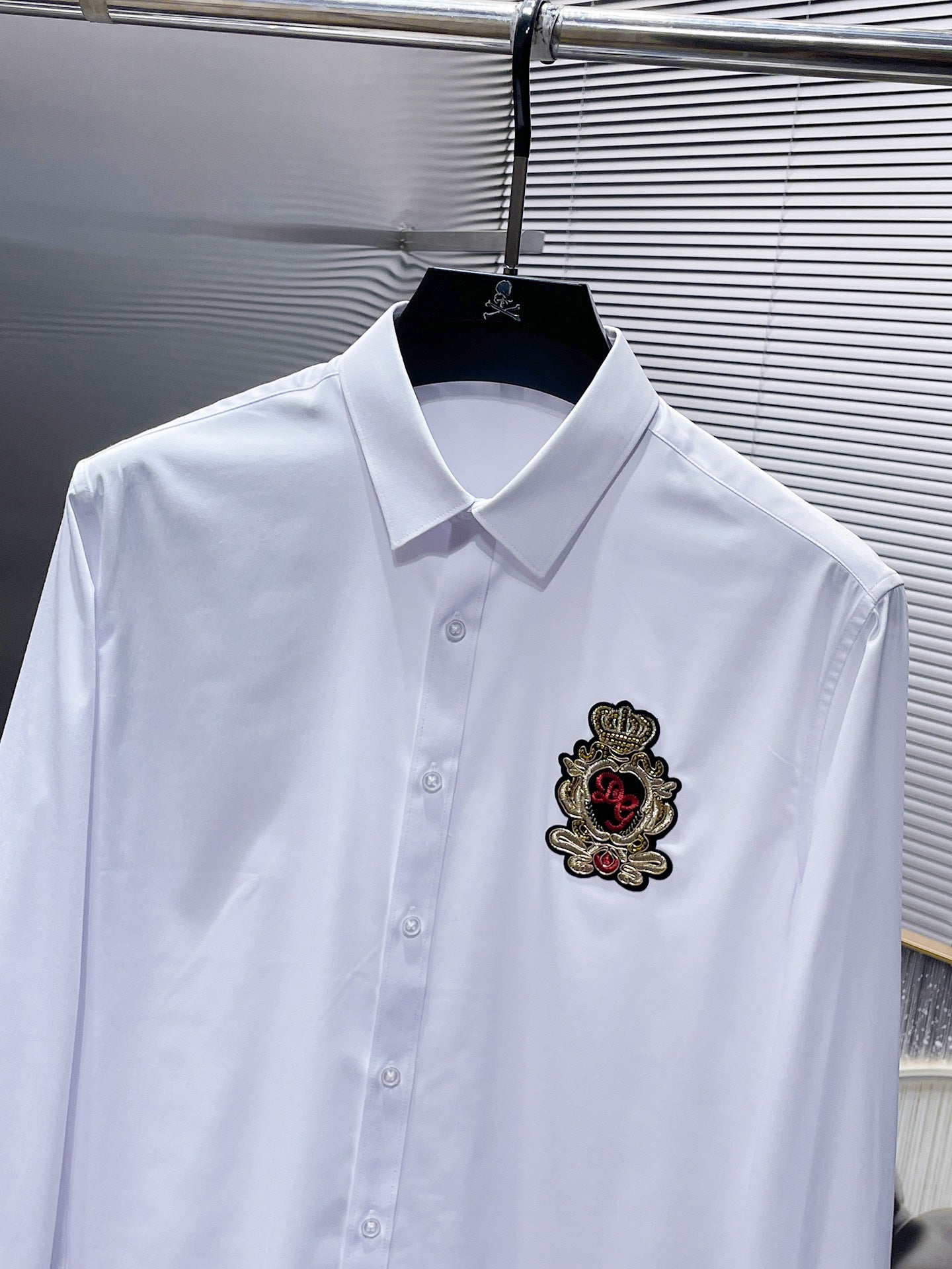 Royal Crest Embroidered Dress Shirt