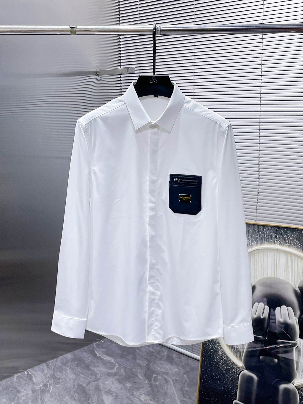 Dolce & Gabbana DG Logo Pin Dress Shirt