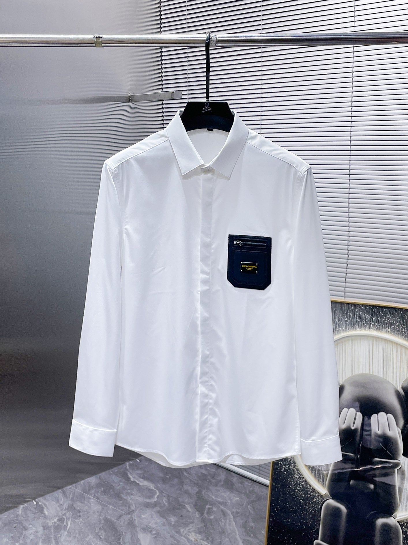 Dolce & Gabbana DG Logo Pin Dress Shirt