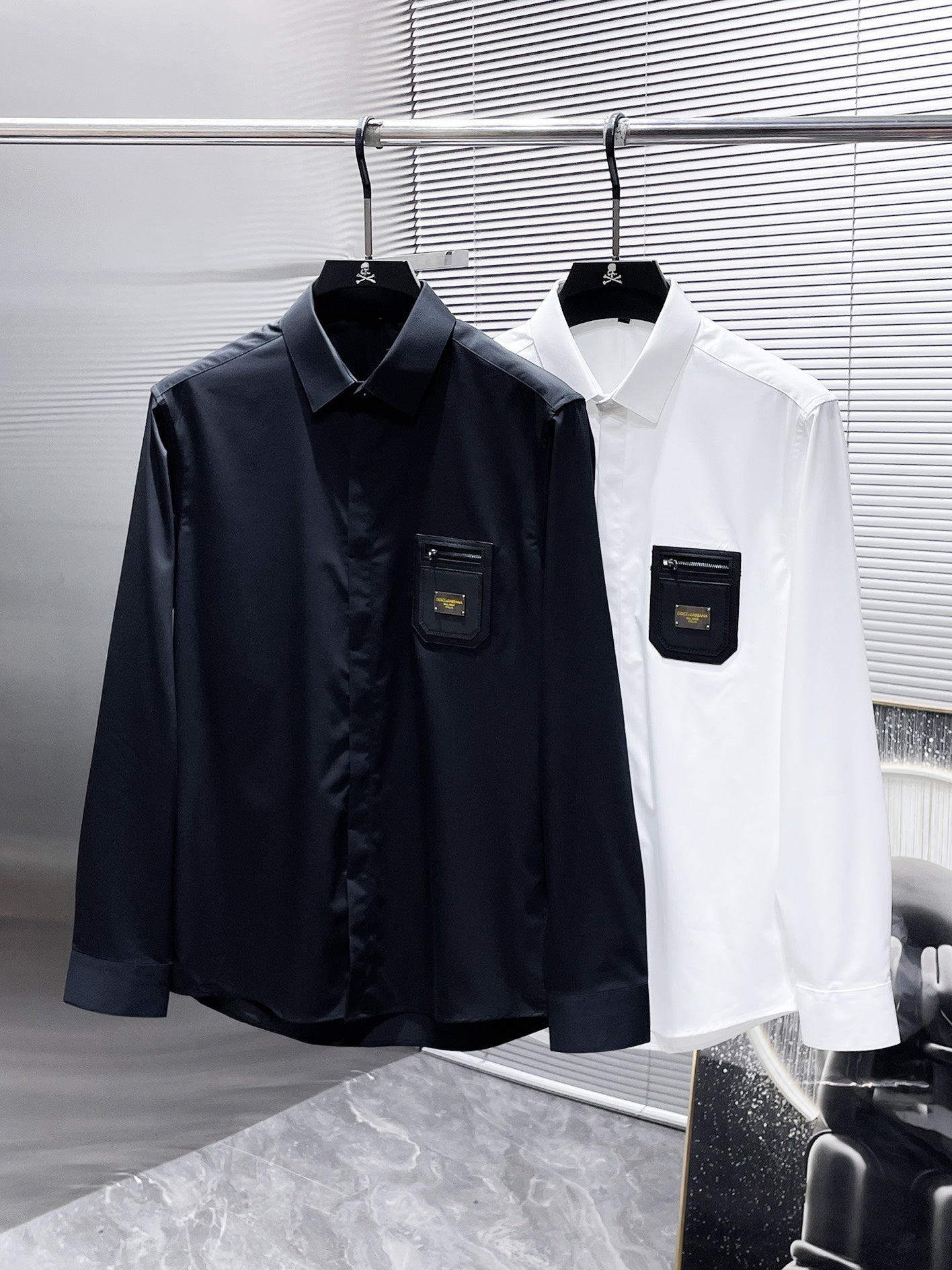 Dolce & Gabbana DG Logo Pin Dress Shirt