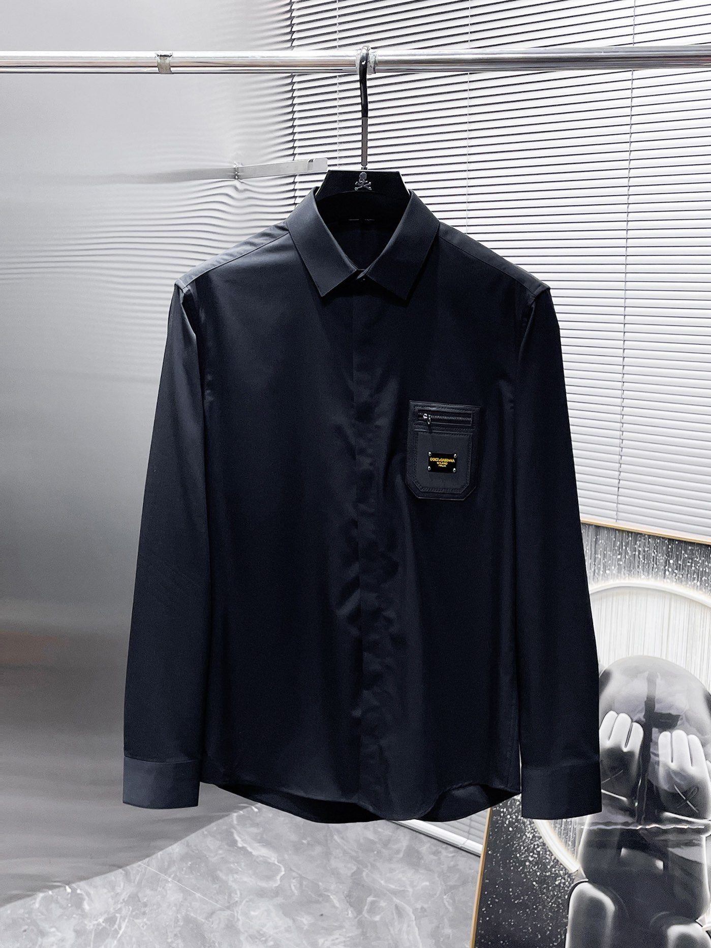 Dolce & Gabbana DG Logo Pin Dress Shirt