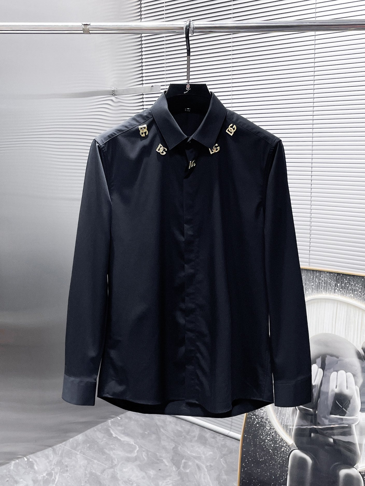 Dolce & Gabbana DG Logo Pin Dress Shirt