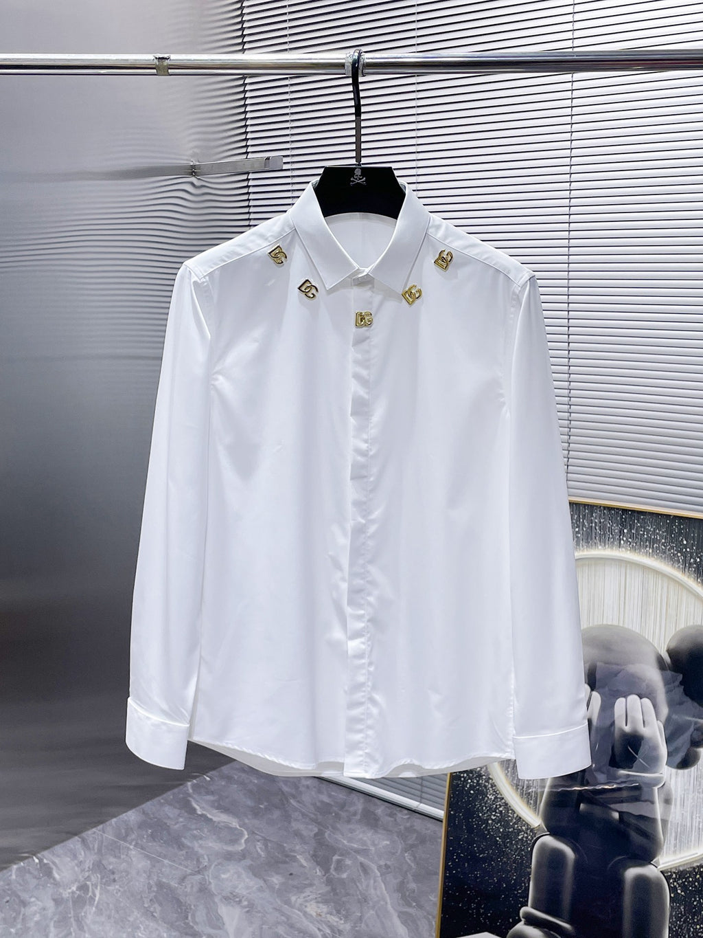 Dolce & Gabbana DG Logo Pin Dress Shirt
