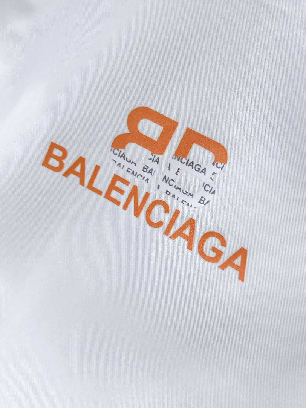 Balenciaga Logo Graphic Dress Shirt - White