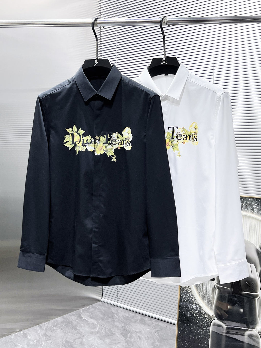 Dior Tears Floral Dress Shirt