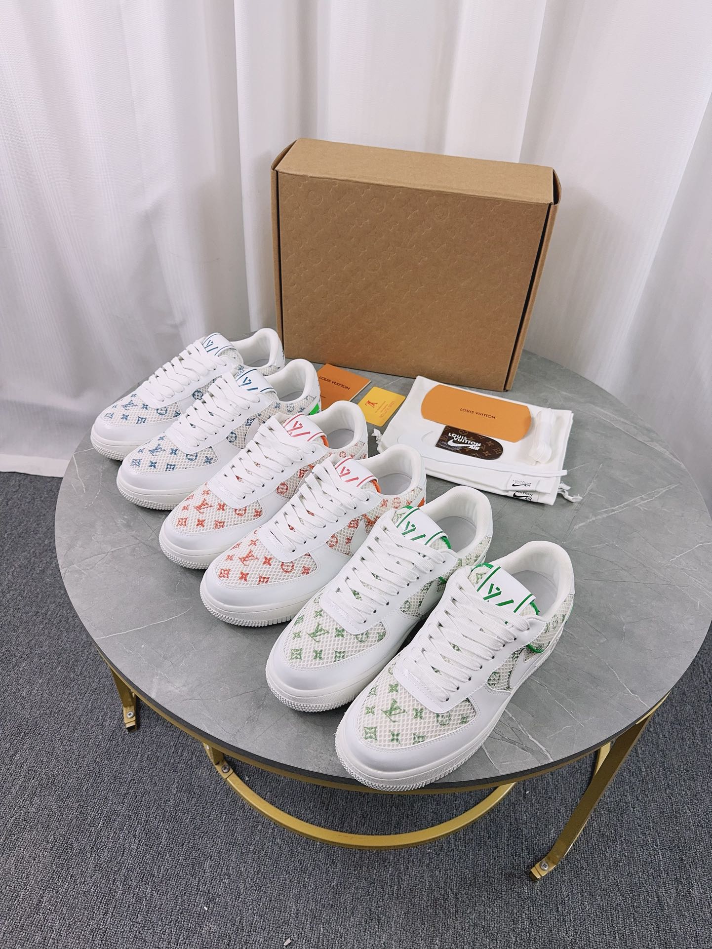 Louis Vuitton x Nike Air Force 1 Low - White Python Monogram