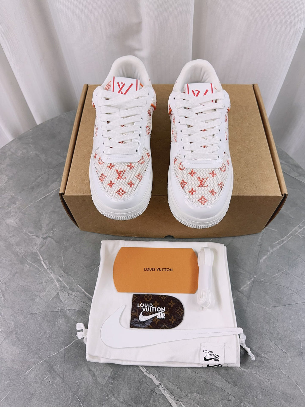 Louis Vuitton x Nike Air Force 1 Low - White Python Monogram