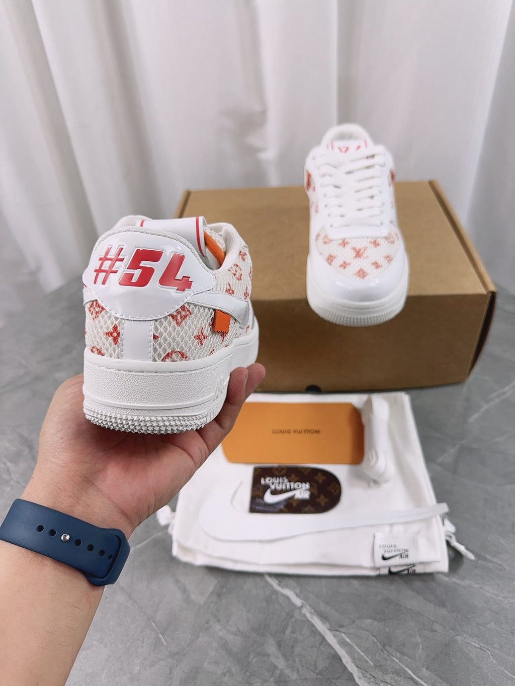 Louis Vuitton x Nike Air Force 1 Low - White Python Monogram