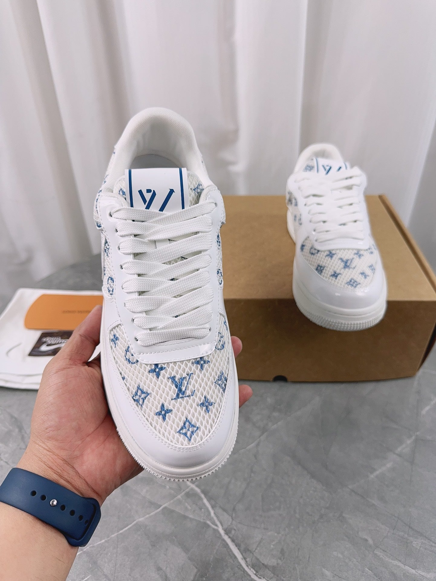 Louis Vuitton x Nike Air Force 1 Low - White Python Monogram