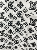 Louis Vuitton 2026 SS LV Monogram Graffiti All-Over Print Long-Sleeve Shirt — White