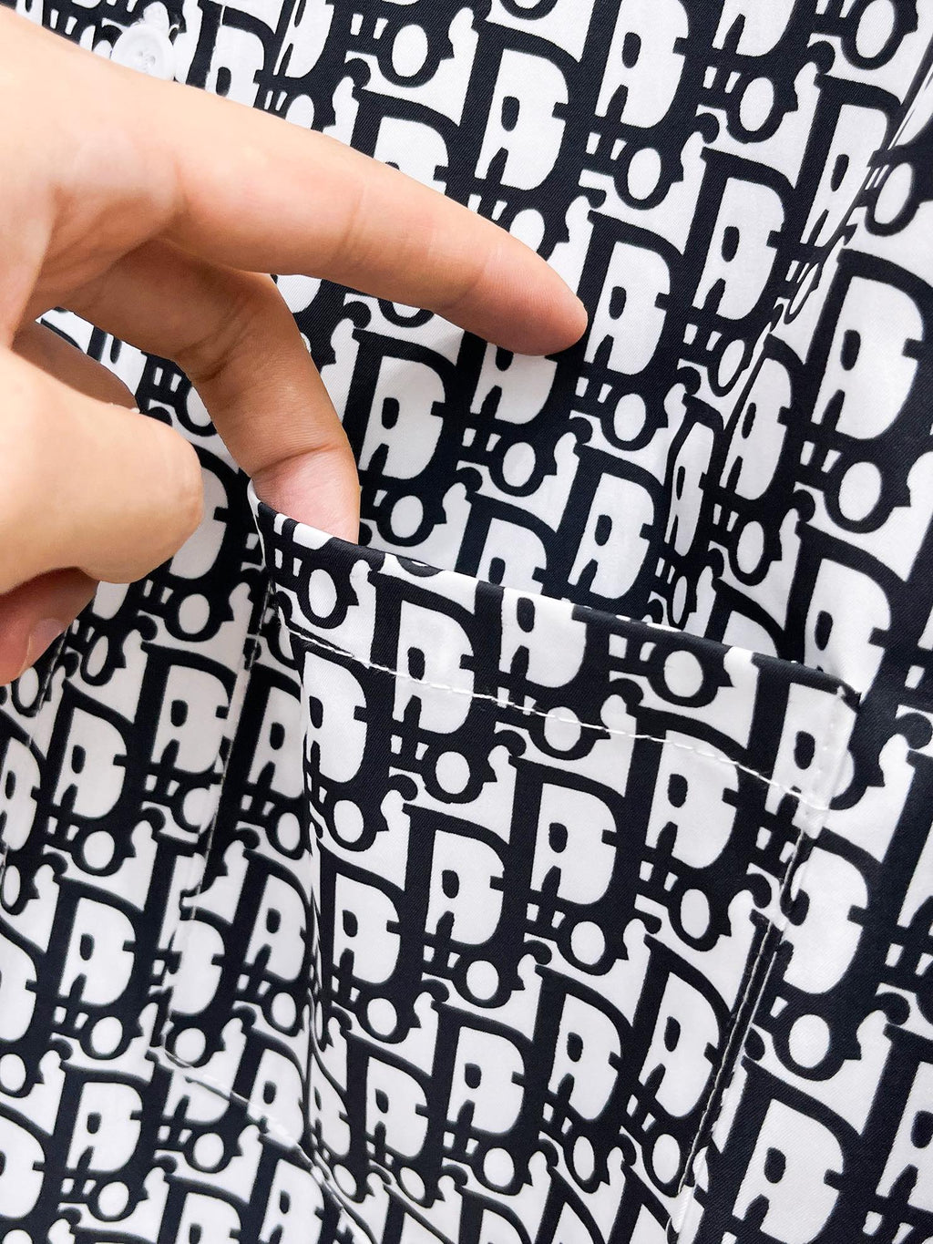 Louis Vuitton Navy Monogram Shirt