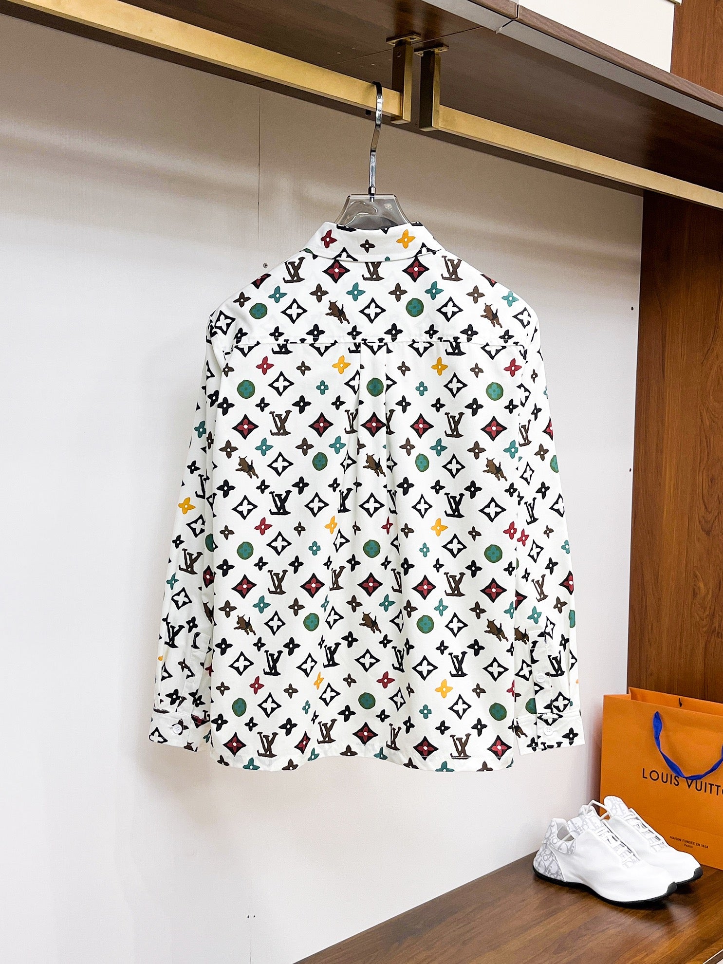 Louis Vuitton Navy Monogram Shirt