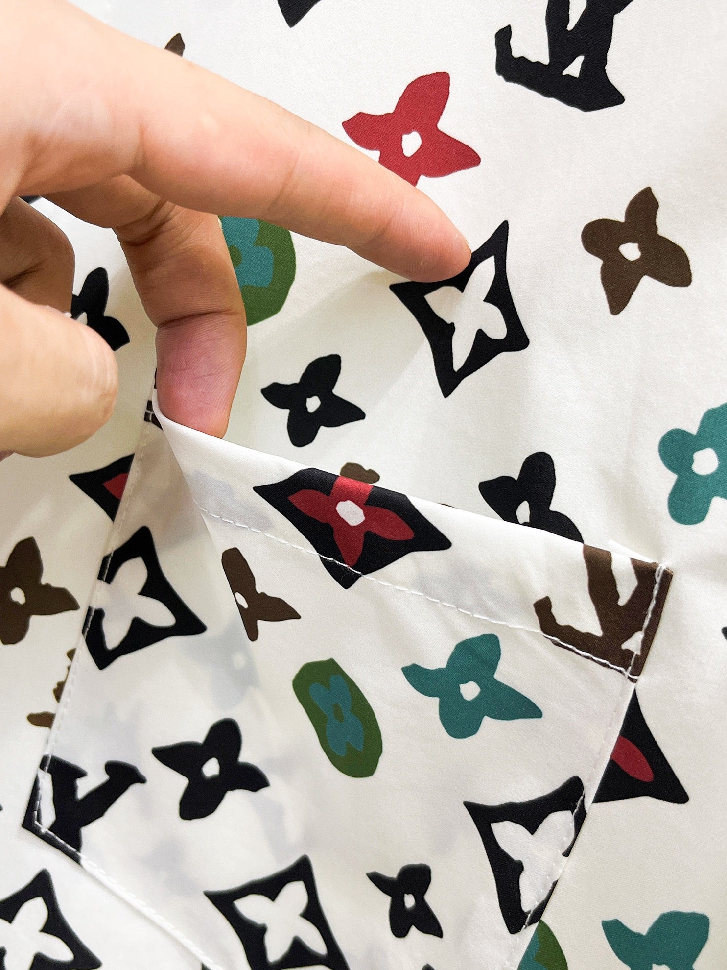 Louis Vuitton Navy Monogram Shirt
