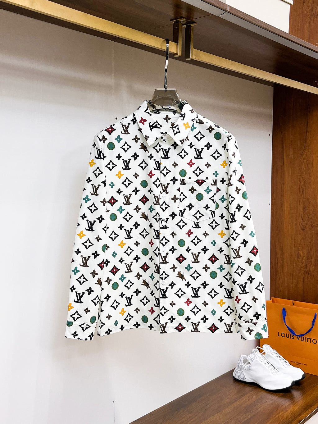 Louis Vuitton Navy Monogram Shirt
