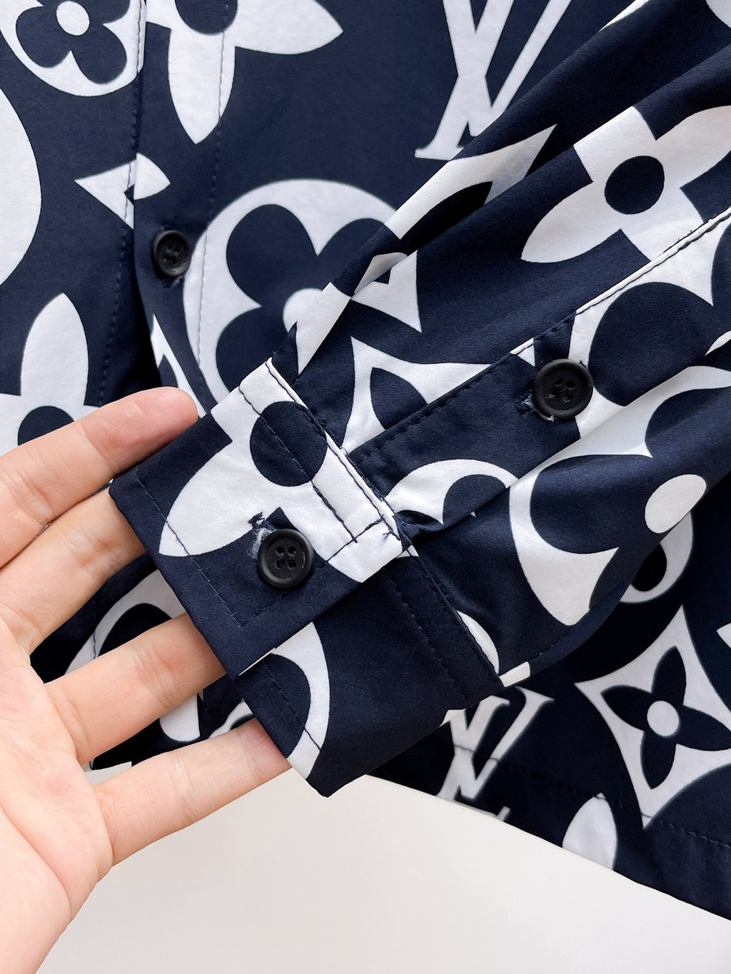 Louis Vuitton Navy Monogram Shirt