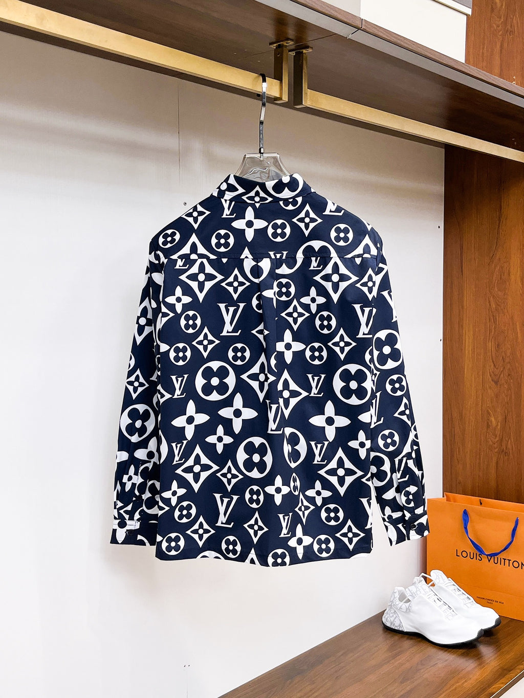 Louis Vuitton Navy Monogram Shirt
