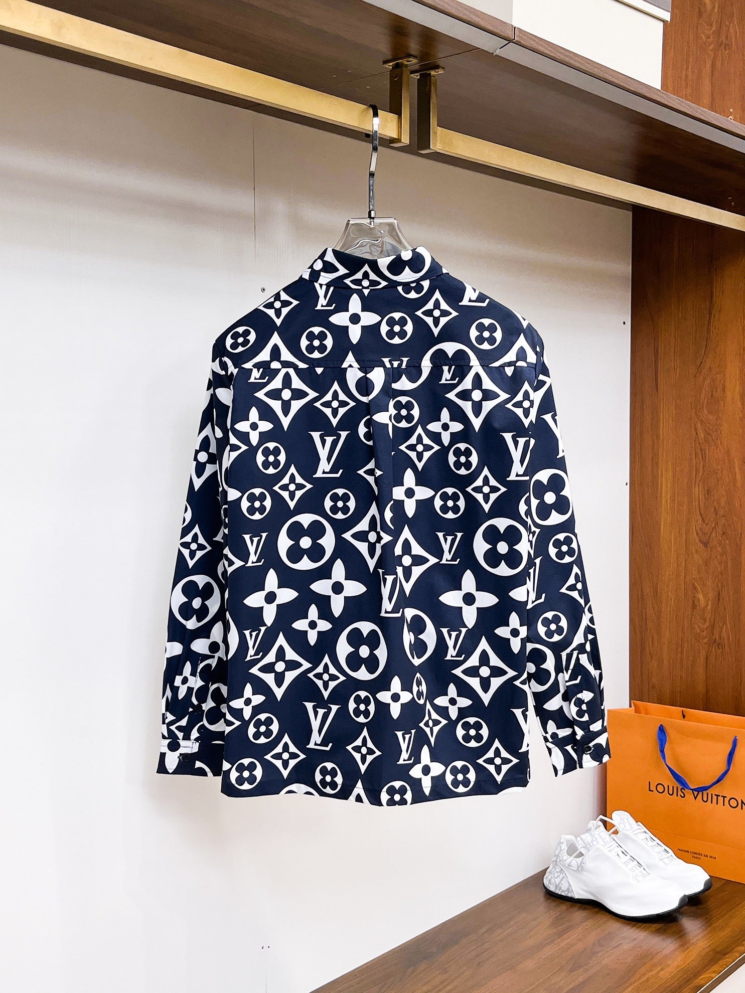 Louis Vuitton Navy Monogram Shirt