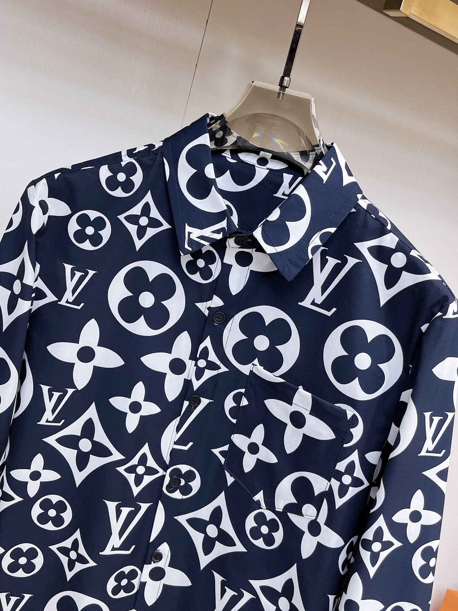 Louis Vuitton Navy Monogram Shirt