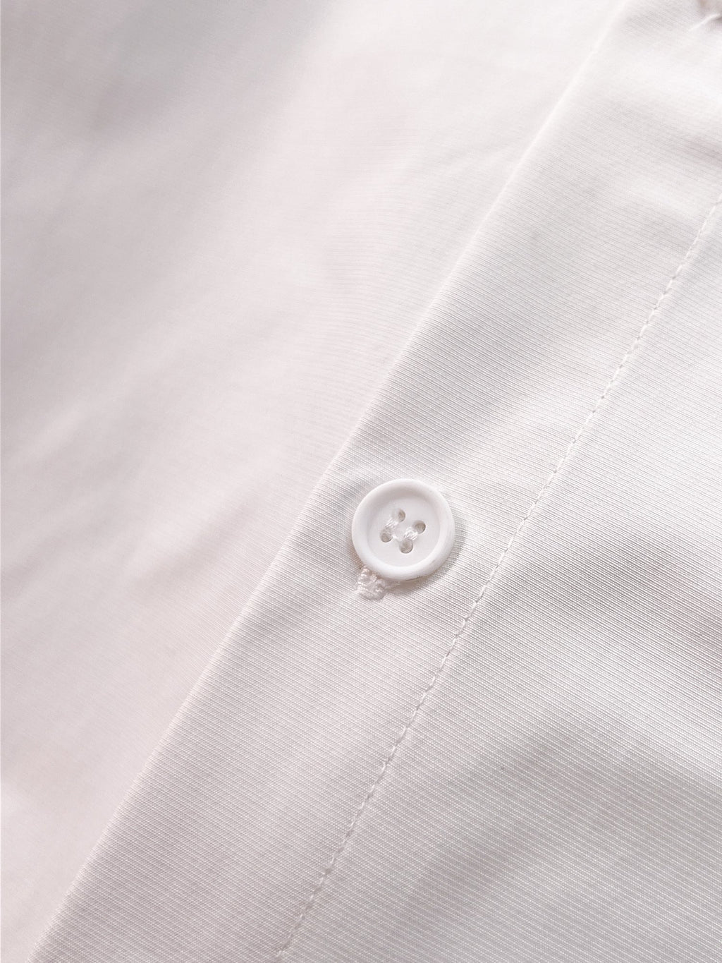 Prada 2026 SS Red Tab Long-Sleeve Shirt — White