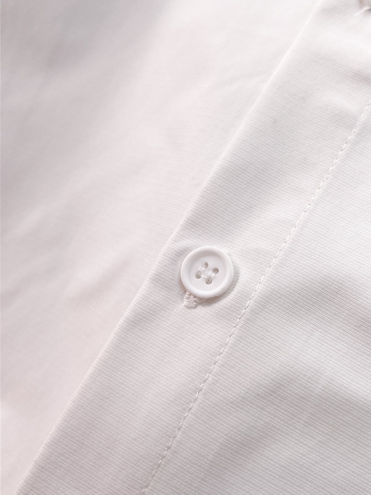 Prada 2026 SS Red Tab Long-Sleeve Shirt — White
