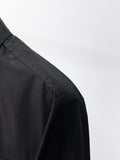 Prada 2026 SS Triangle Logo Long-Sleeve Shirt — Black
