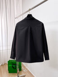 Louis Vuitton 2026 SS LV Monogram Flower Long-Sleeve Shirt — Black