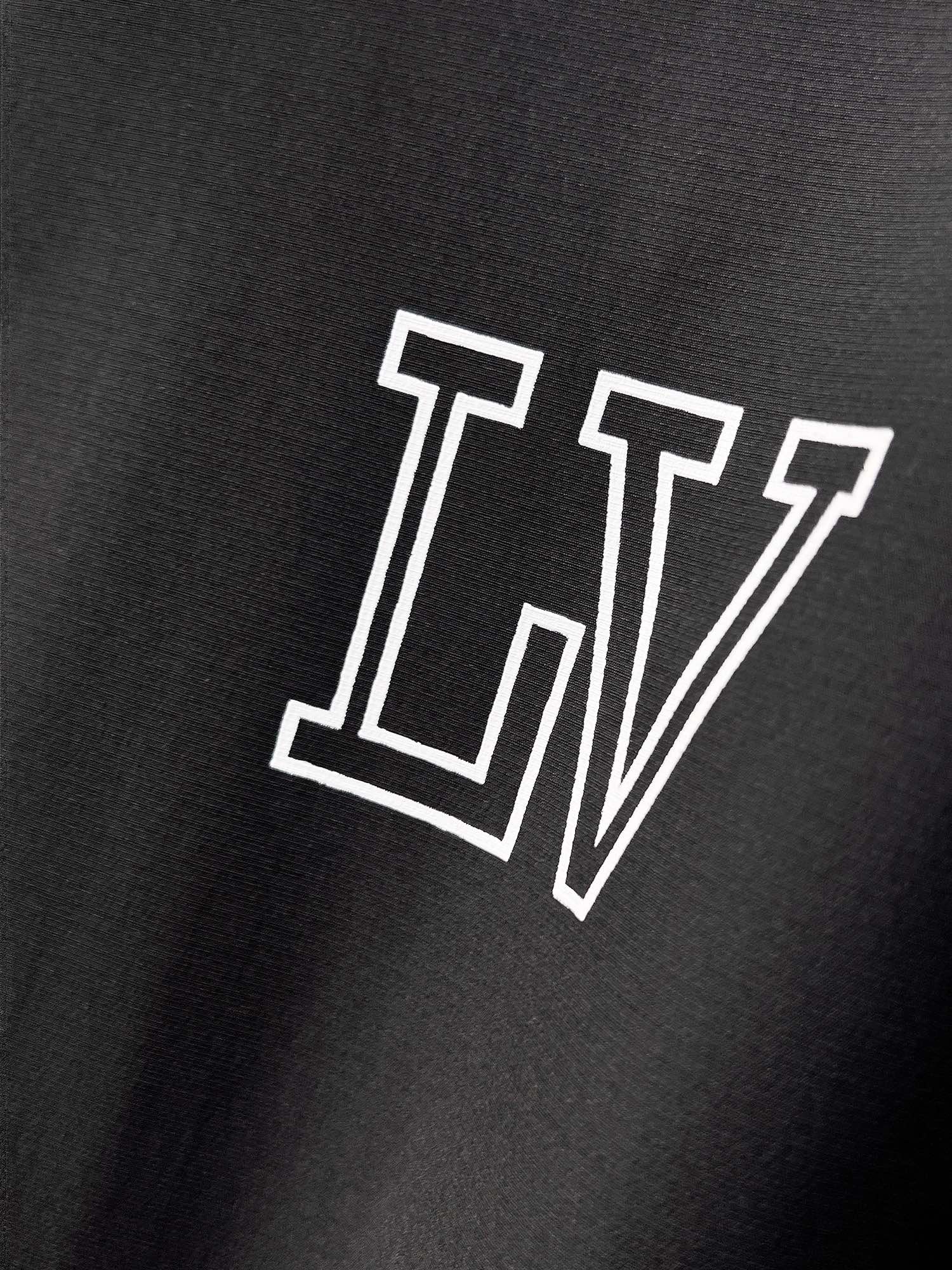 Louis Vuitton 2026 SS LV Monogram Flower Long-Sleeve Shirt — Black