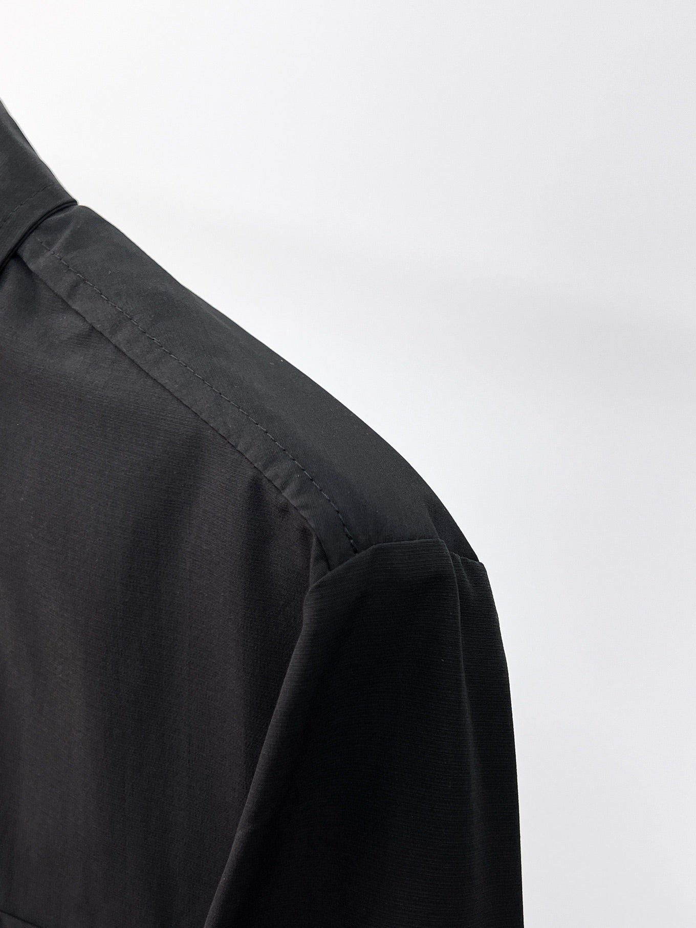 Louis Vuitton 2026 SS LV Monogram Flower Long-Sleeve Shirt — Black