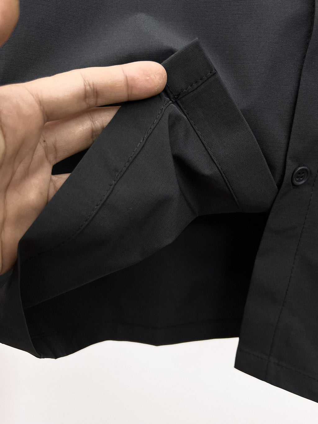 Dior 2026 SS Oblique Jacquard Collar & Cuff Long-Sleeve Shirt — Black