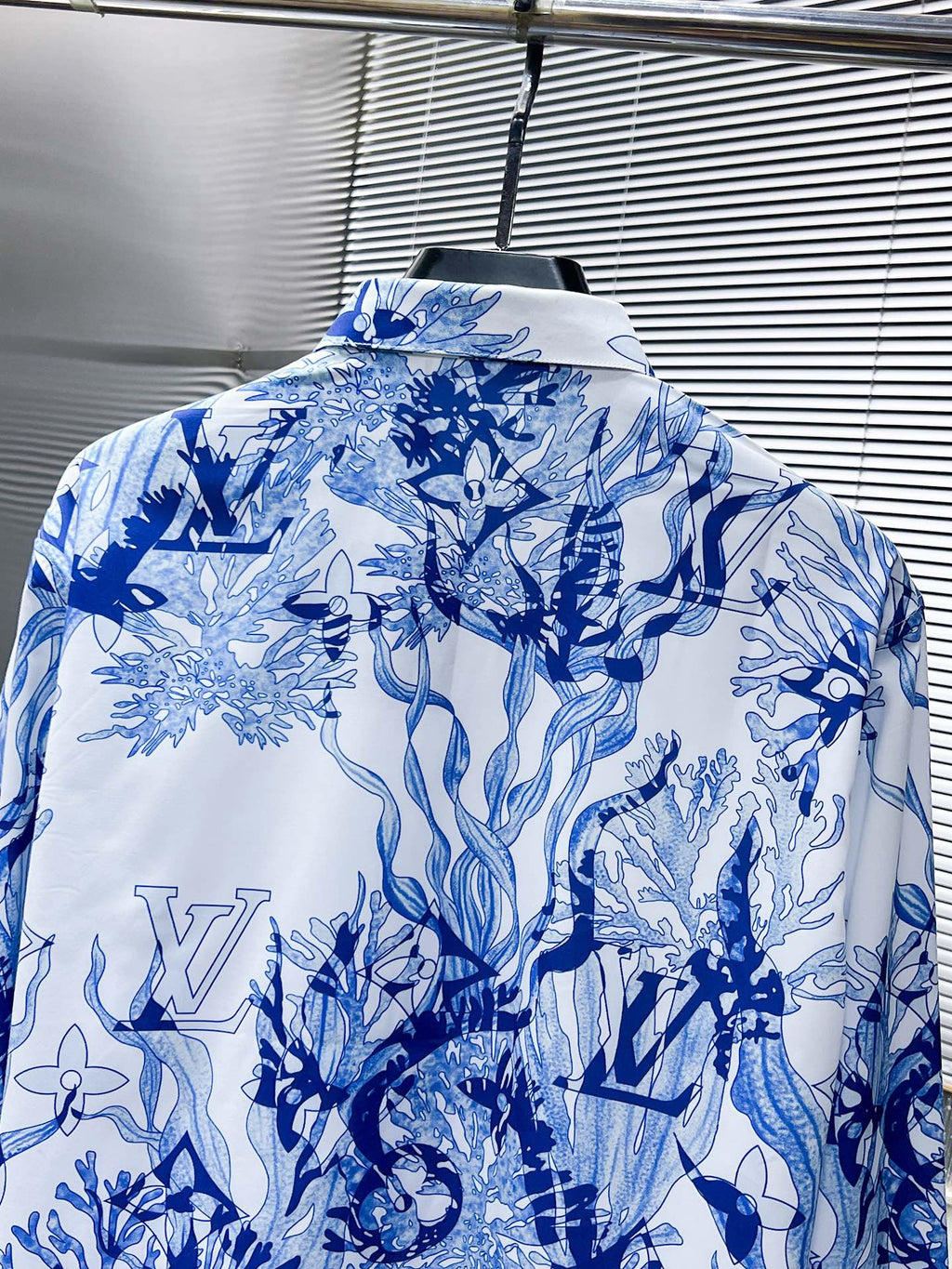 Louis Vuitton Blue Porcelain Botanical Shirt