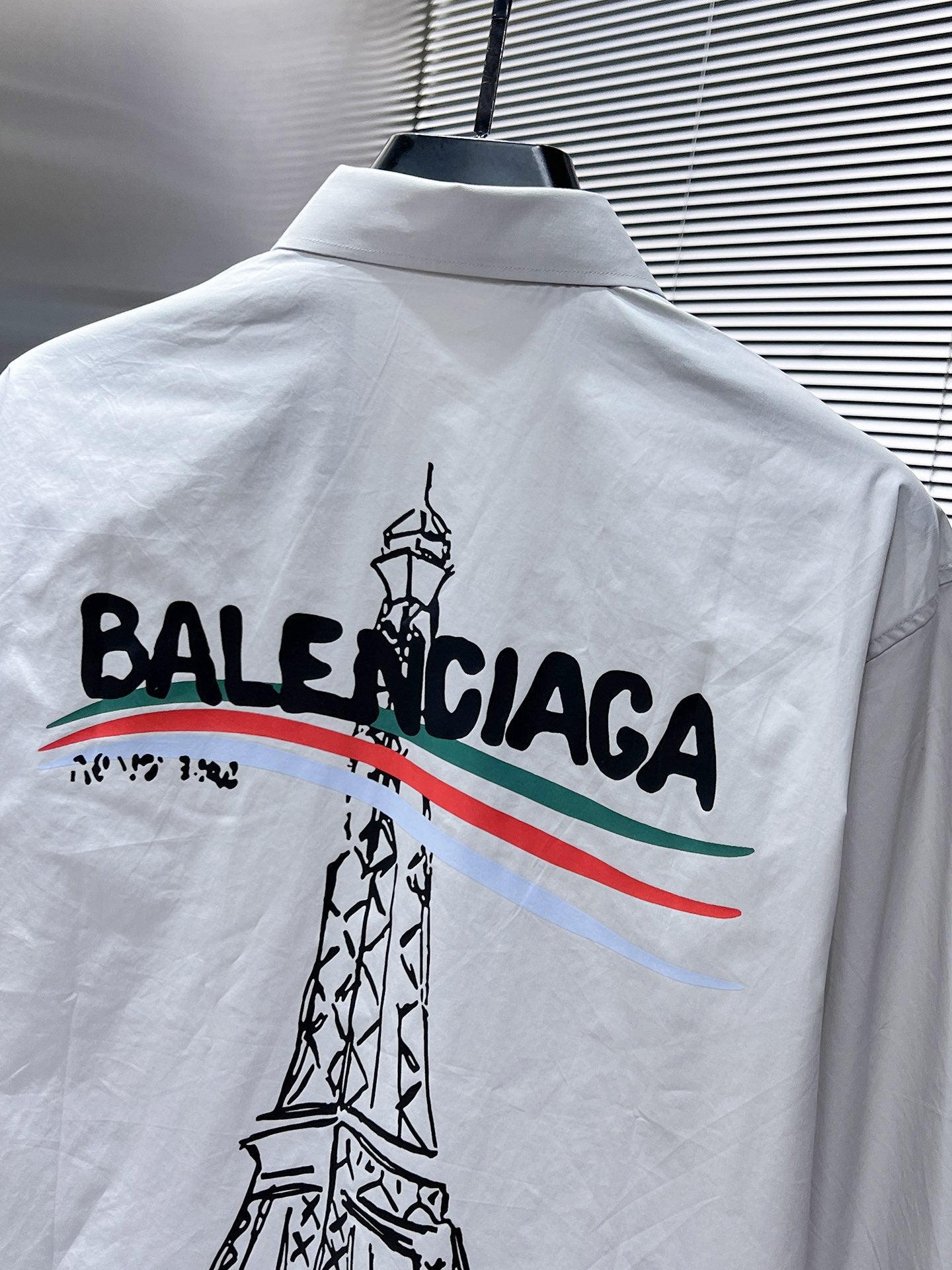 Balenciaga Eiffel Tower Graphic Shirt