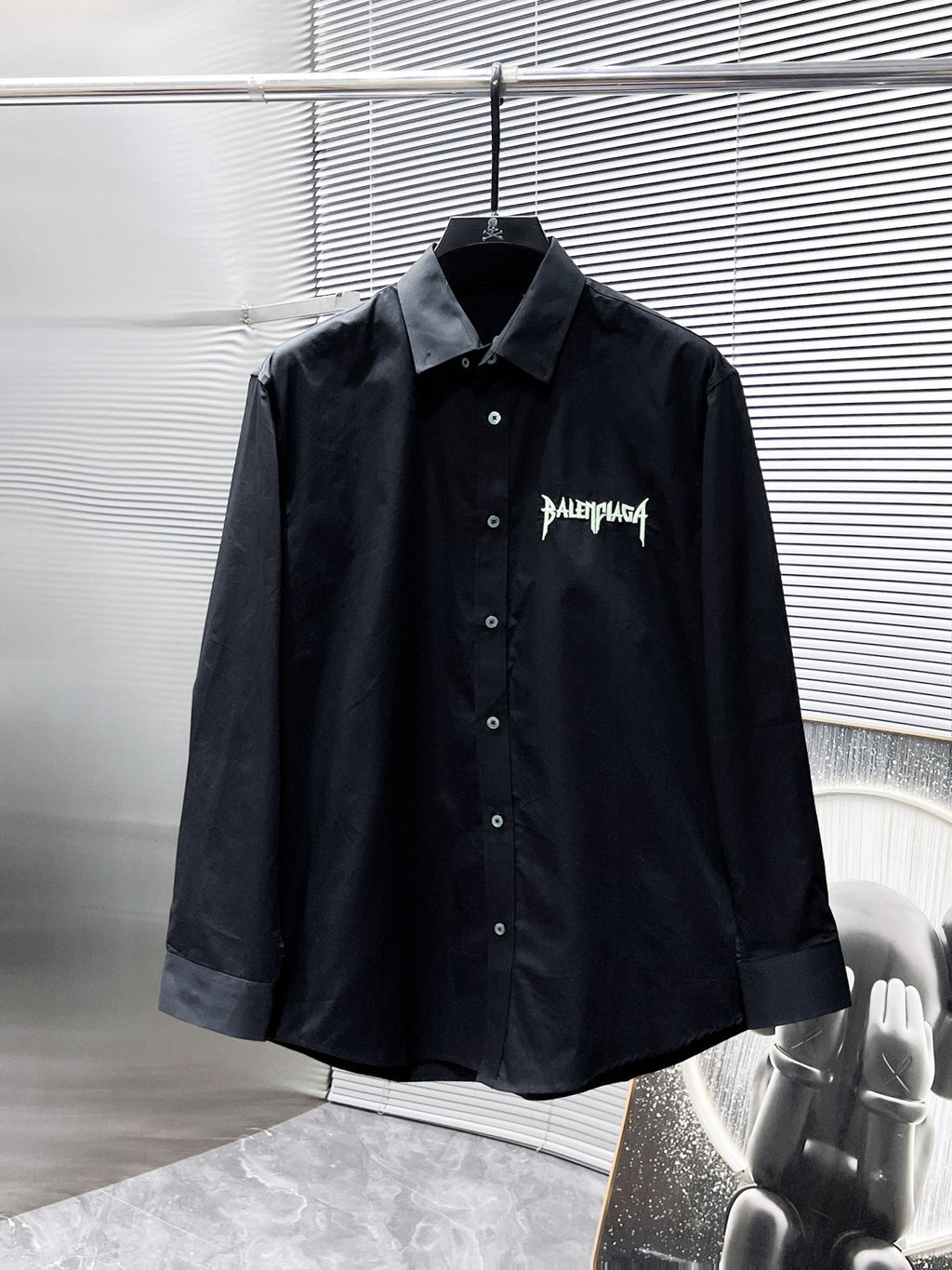Balenciaga Metal Logo Shirt - Black